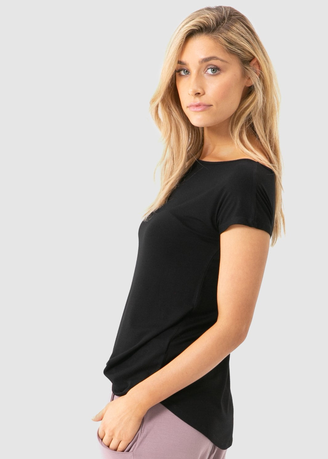 Bamboo Pia Tee - Black