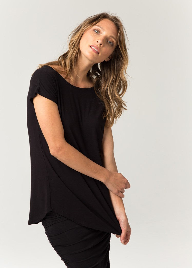 Bamboo Pia Tee - Black