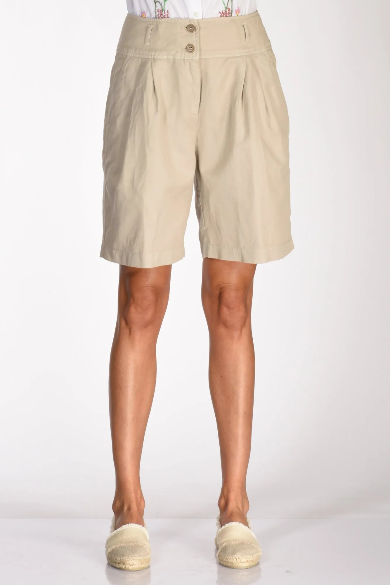 Beige Women's Aspesi Shorts