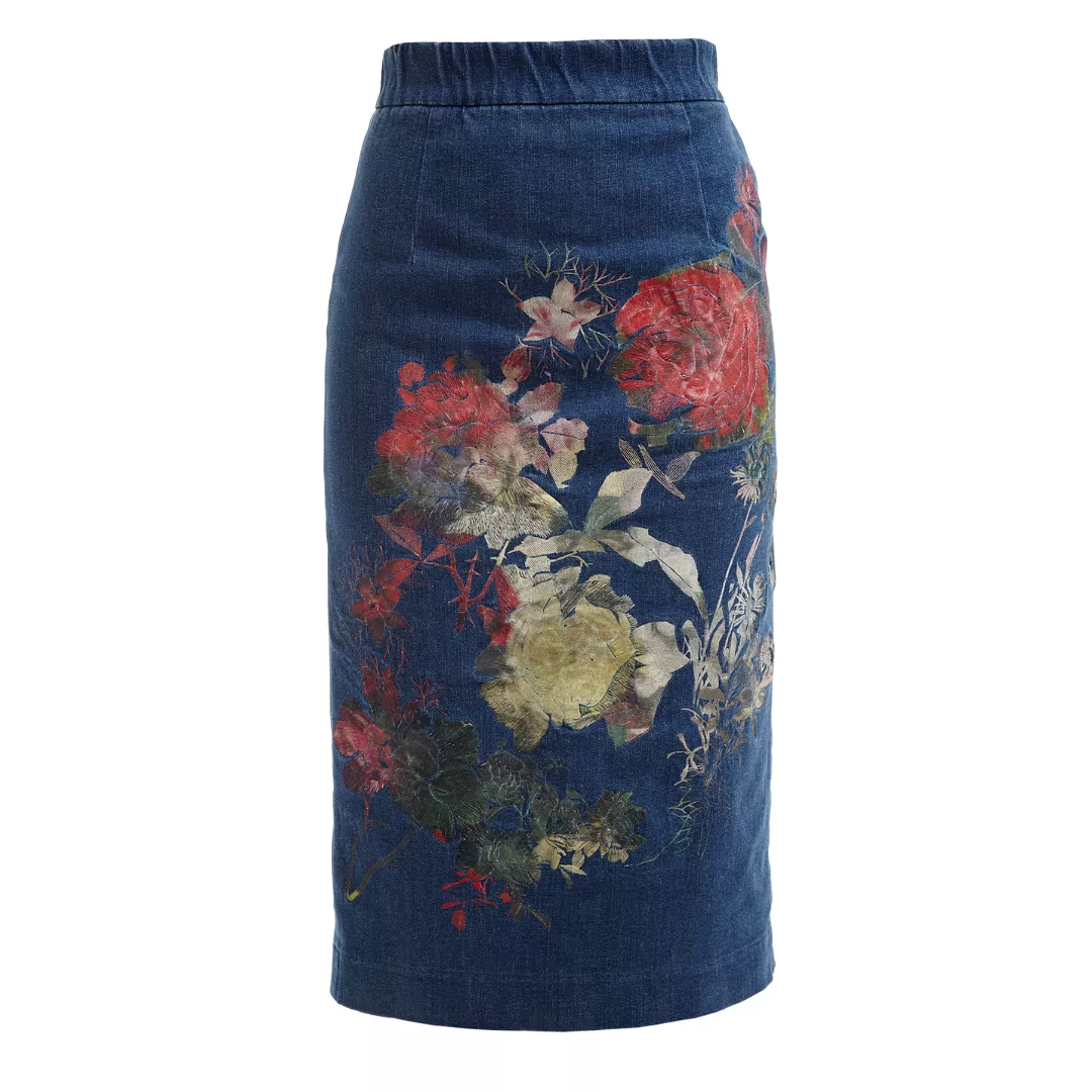 betsy embroidered denim skirt buy online