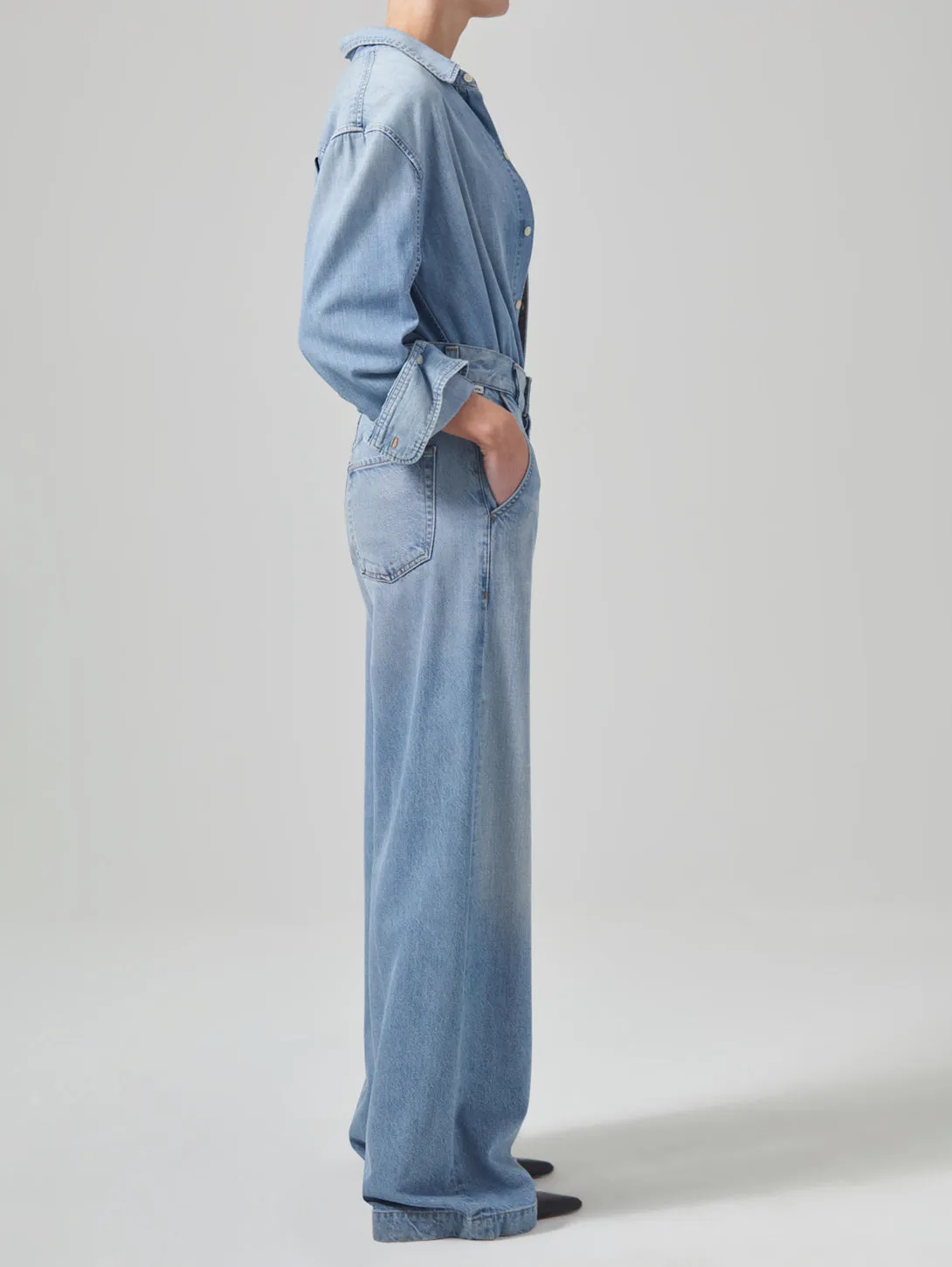 Beverly Trouser Jean - Moon