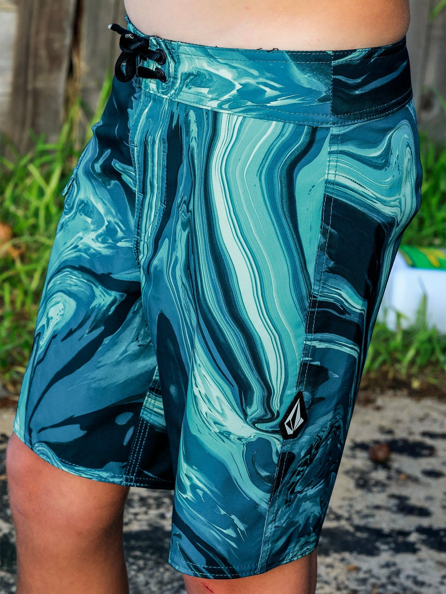 Big Boys Marble Trunks - Cali Blue Heather