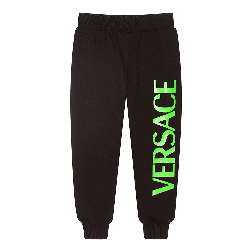 Black and Green Logo Print Sweatpants are the suitable words.