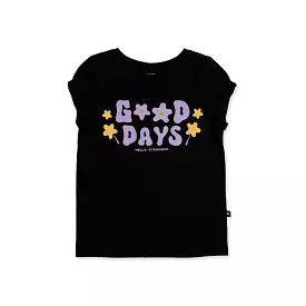 Black HS Good Days Short Sleeve Tee