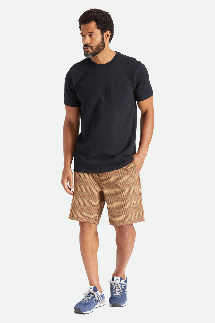 Black Slub Pocket T-Shirt - Basic Short Sleeve - Affordable