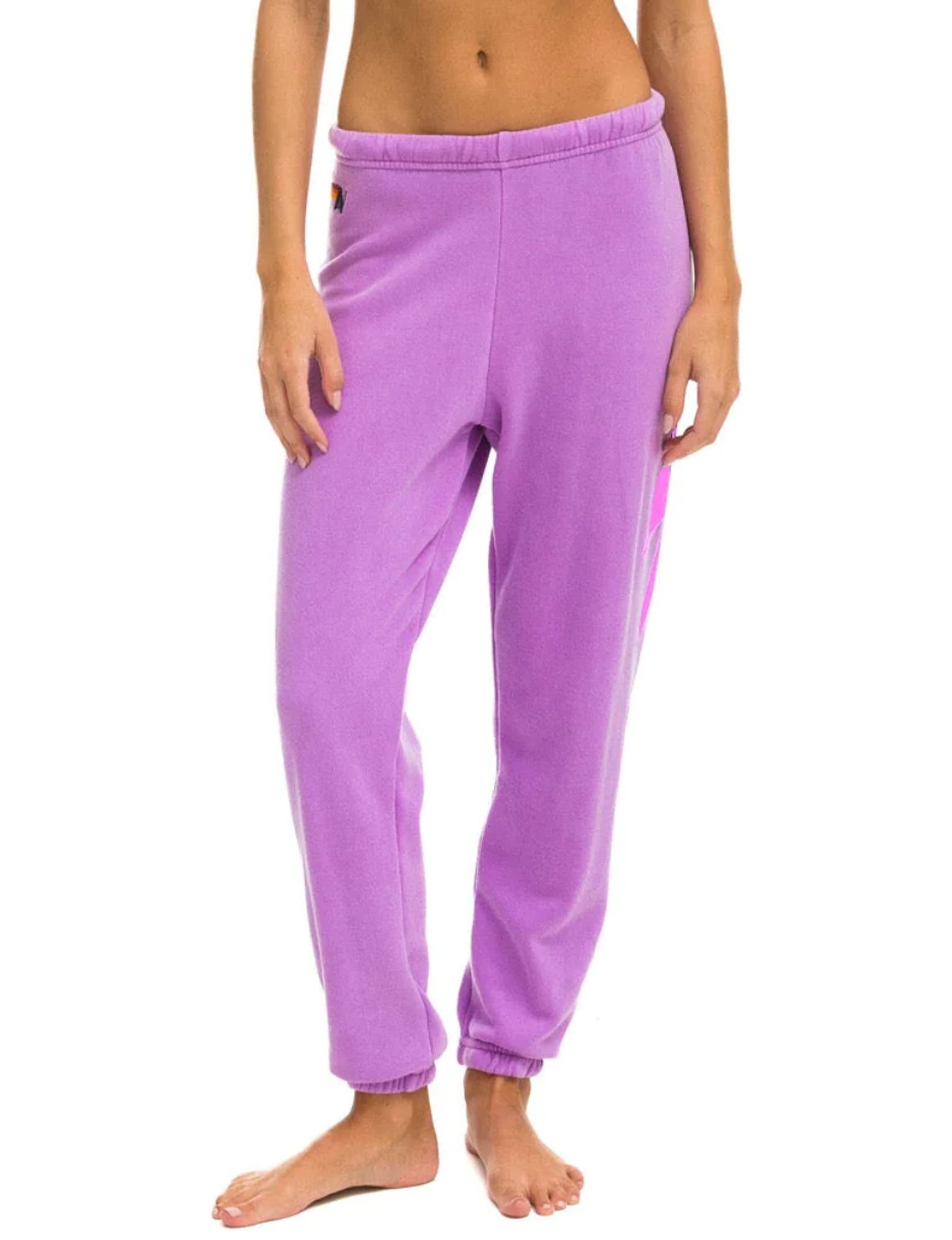 Bolt Women's Sweatpants, Bright Purple and Bright Pink