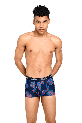 Bonds Guyfront Microfibre Trunks - Men's Underwear - New Floral DM3