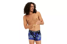 Bonds X-Temp Trunk Men's Underwear Trunks - Purple/Black Print - 2E6