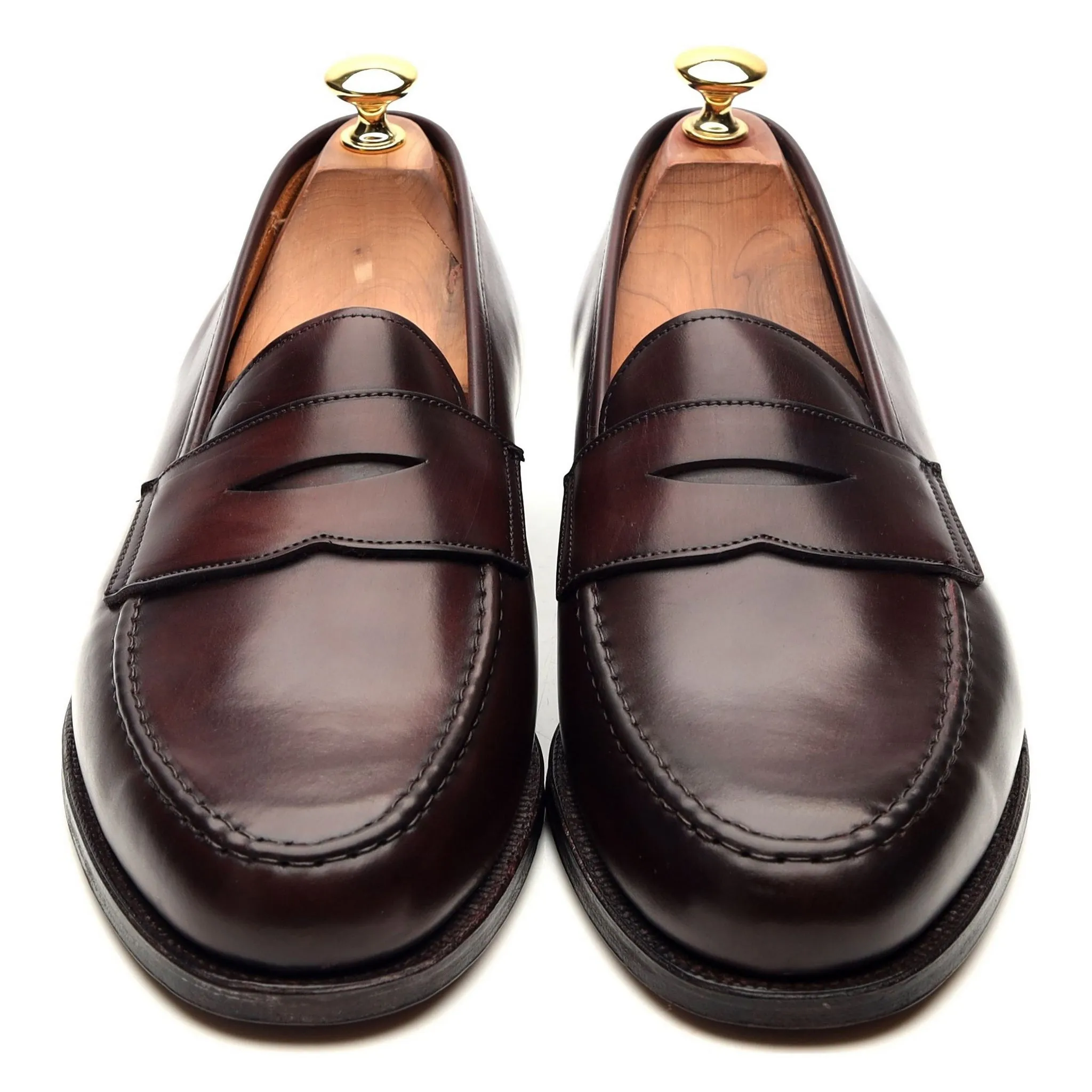 Boston Burgundy Leather Loafers UK 9.5 E