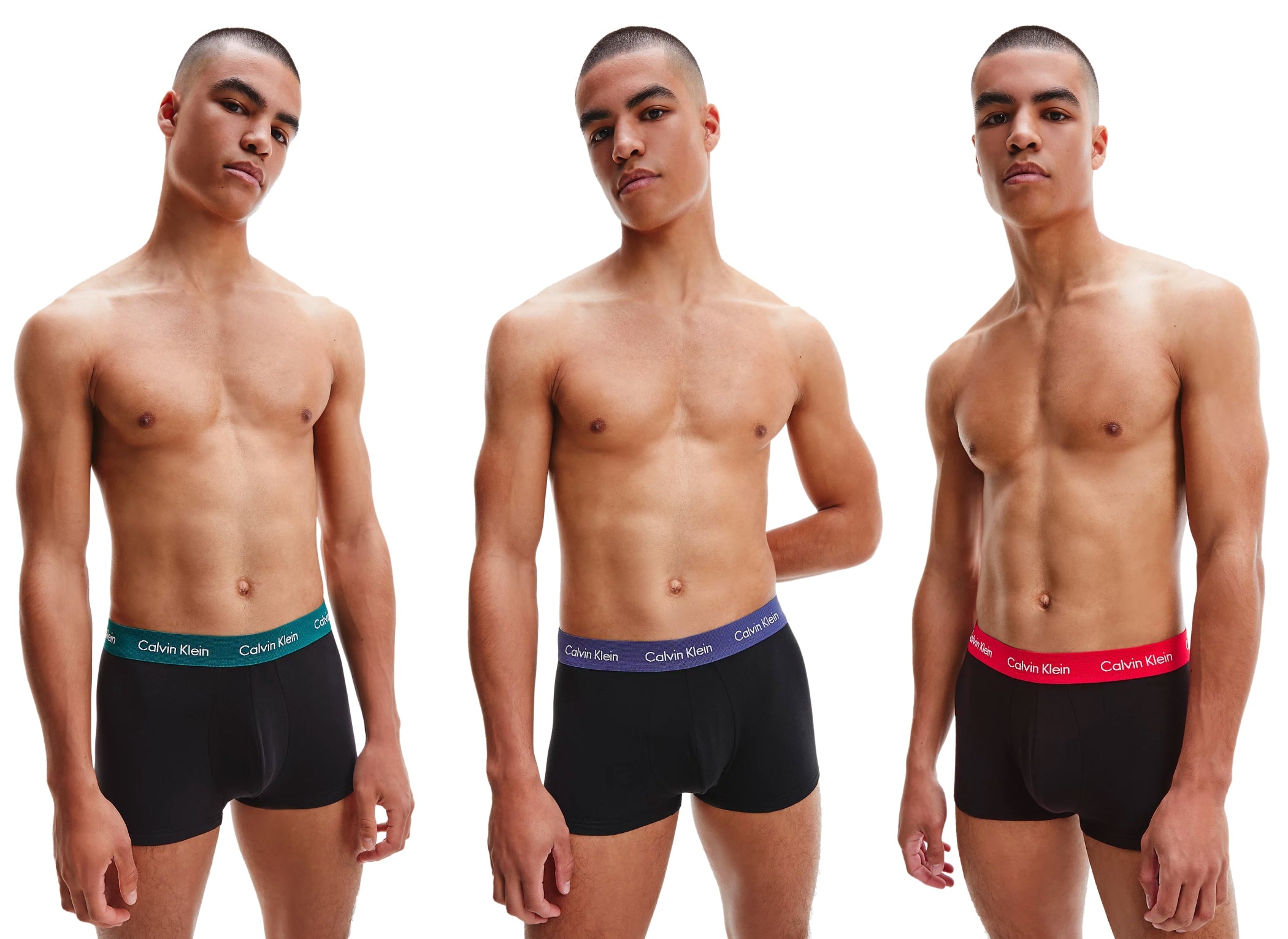 Calvin Klein Low Rise Trunks 3 Pack Boxer Shorts