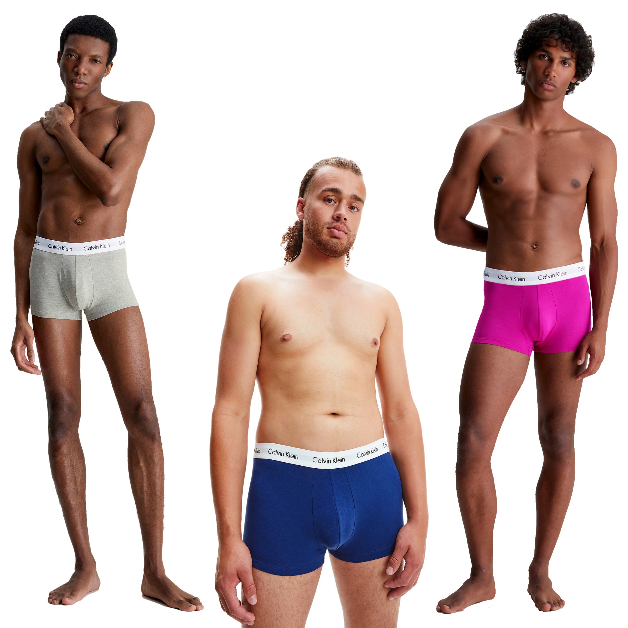 Calvin Klein Low Rise Trunks 3 Pack Boxer Shorts