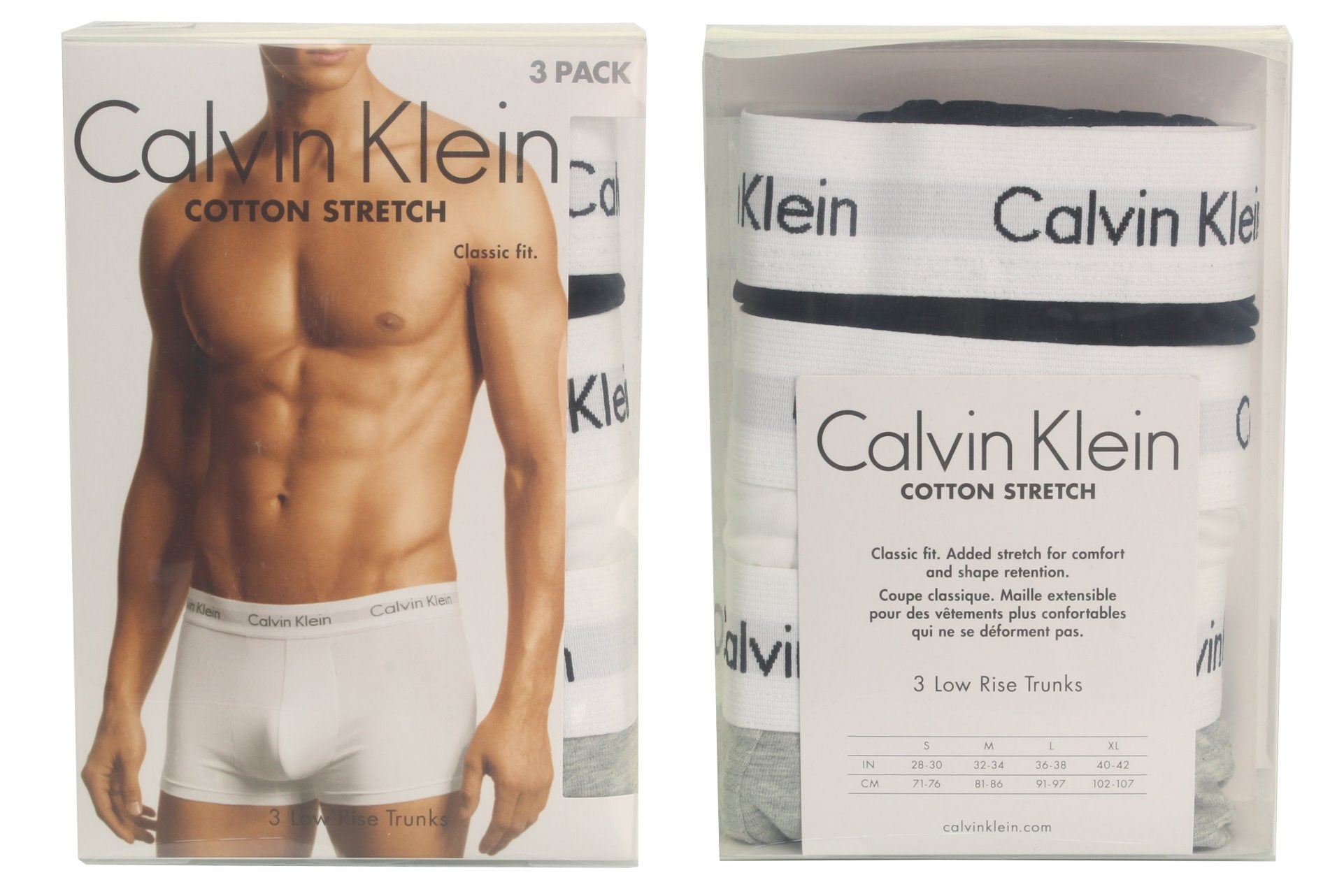 Calvin Klein Low Rise Trunks 3 Pack Boxer Shorts