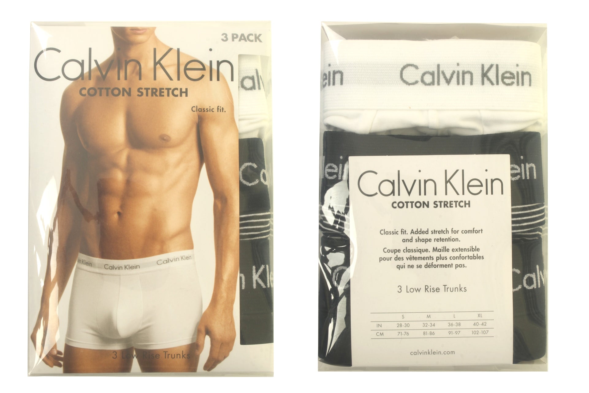 Calvin Klein Low Rise Trunks 3 Pack Boxer Shorts