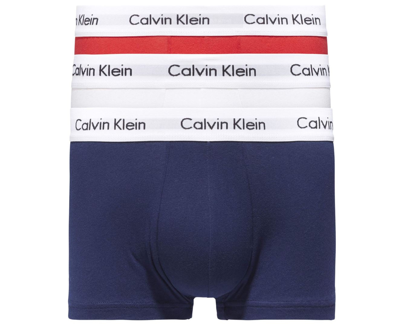 Calvin Klein Low Rise Trunks 3 Pack Boxer Shorts