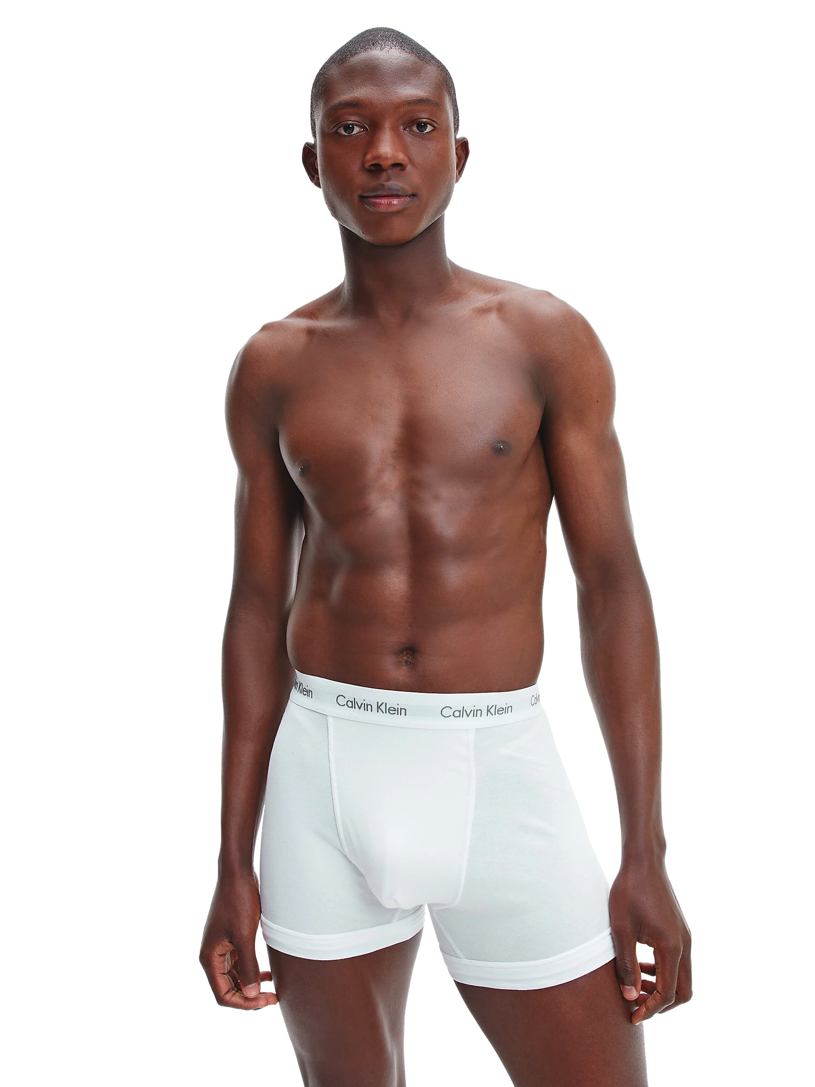 Calvin Klein Men's Stretch Boxer Shorts 3-Pack - White, Black, Stripe