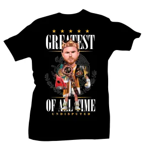 Canelo Alvarez Greatest of All Time Black T-Shirt
