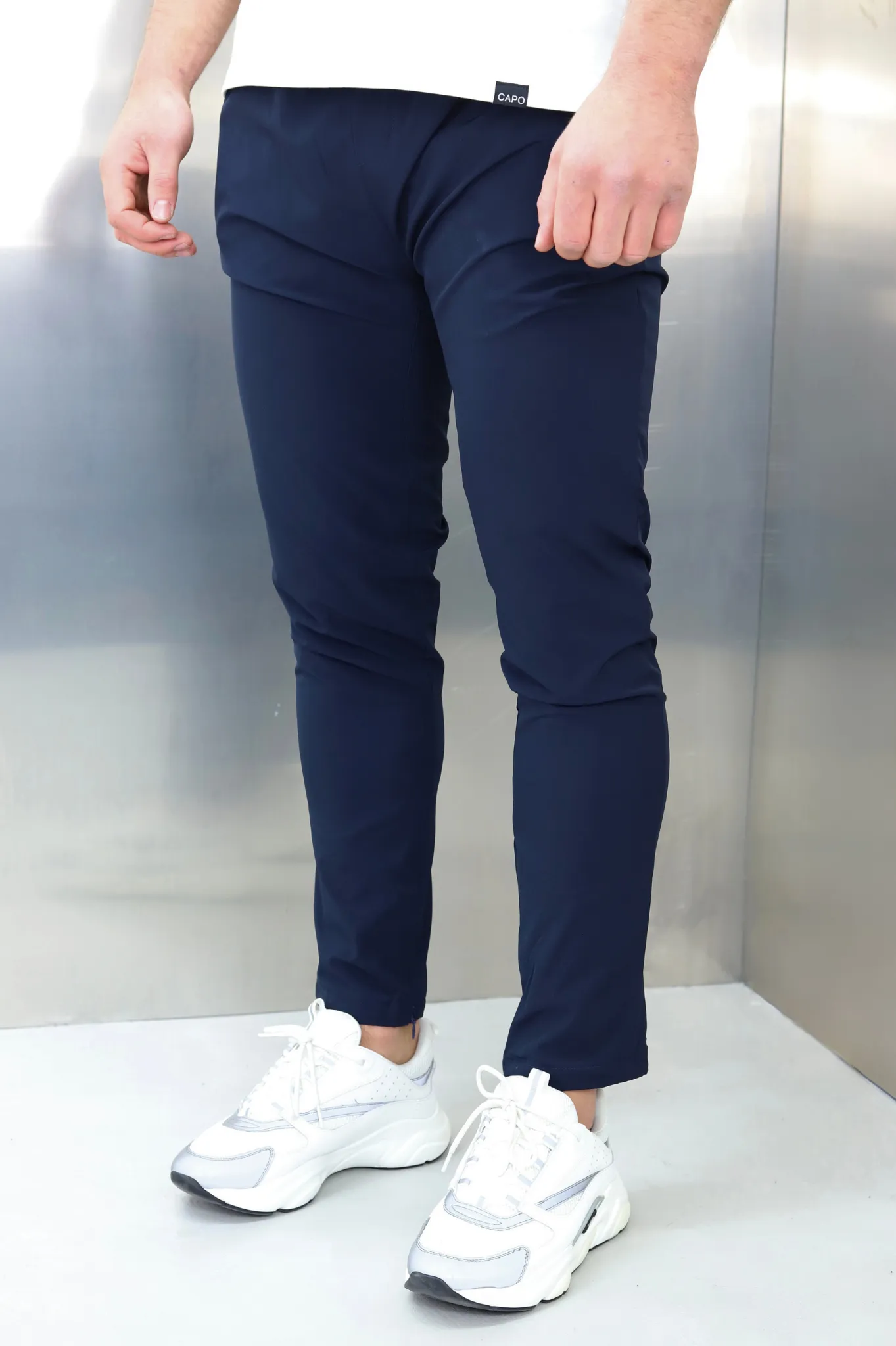 Capo Men's Hybrid Smart Trousers - Navy