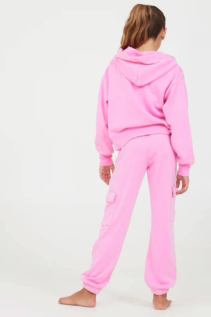 Cargo Jogger Sweatpants - Pink