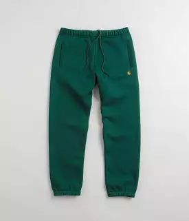 Carhartt Chase Sweatpants - Chervil / Gold