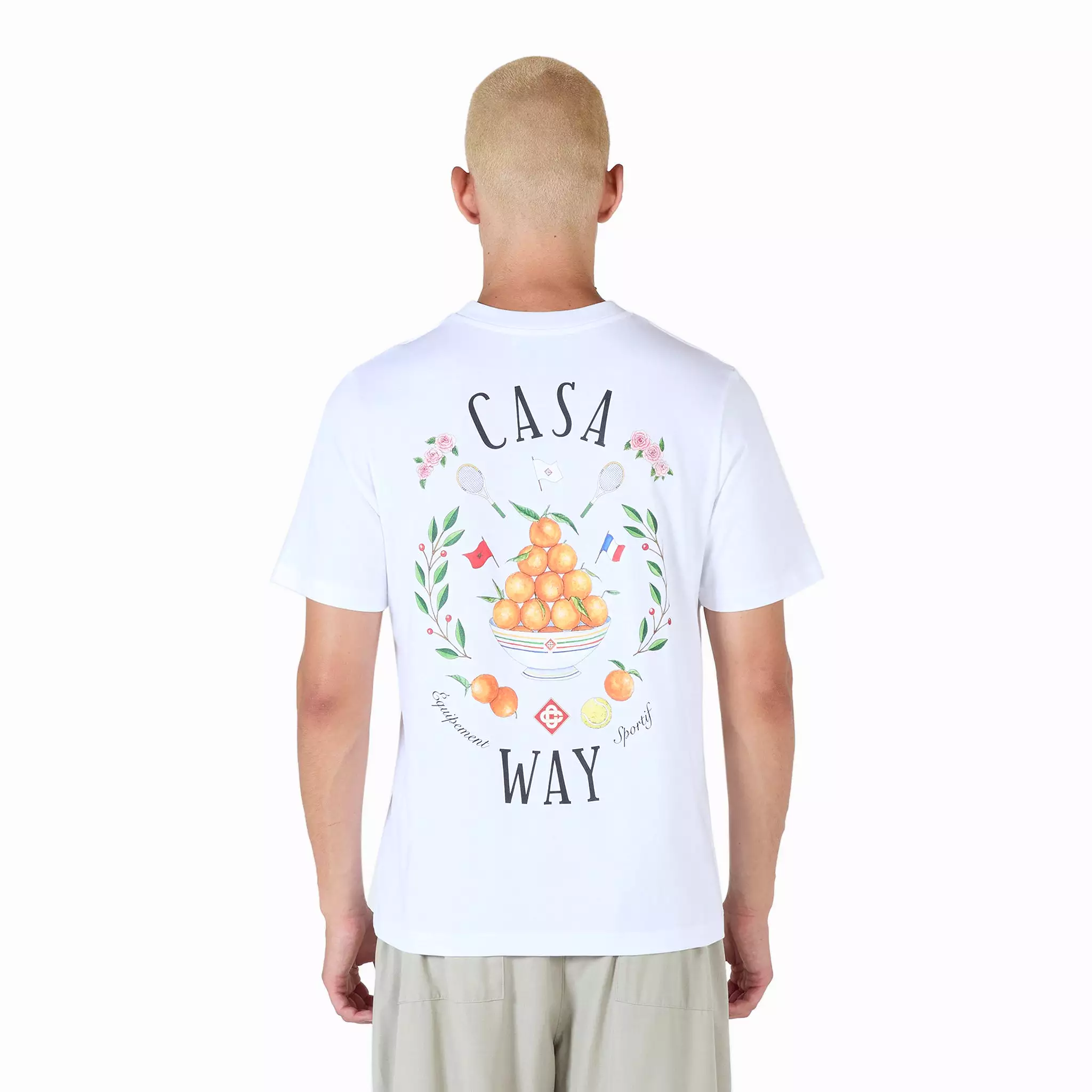 Casa Way White Printed T-Shirt