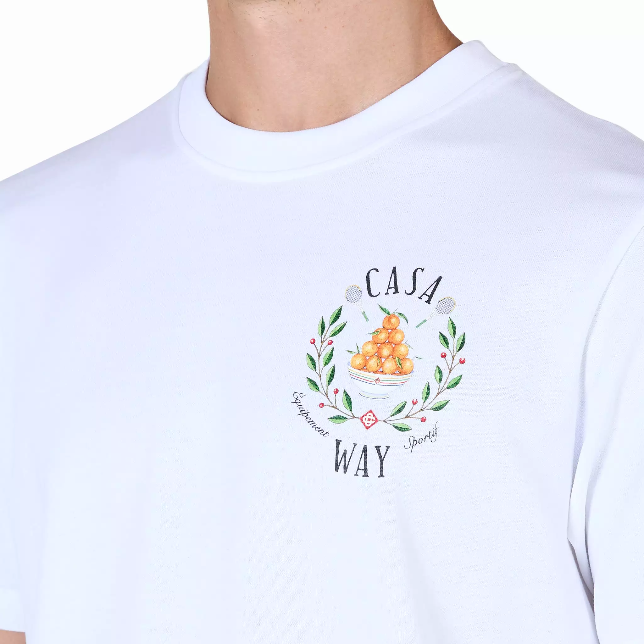 Casa Way White Printed T-Shirt