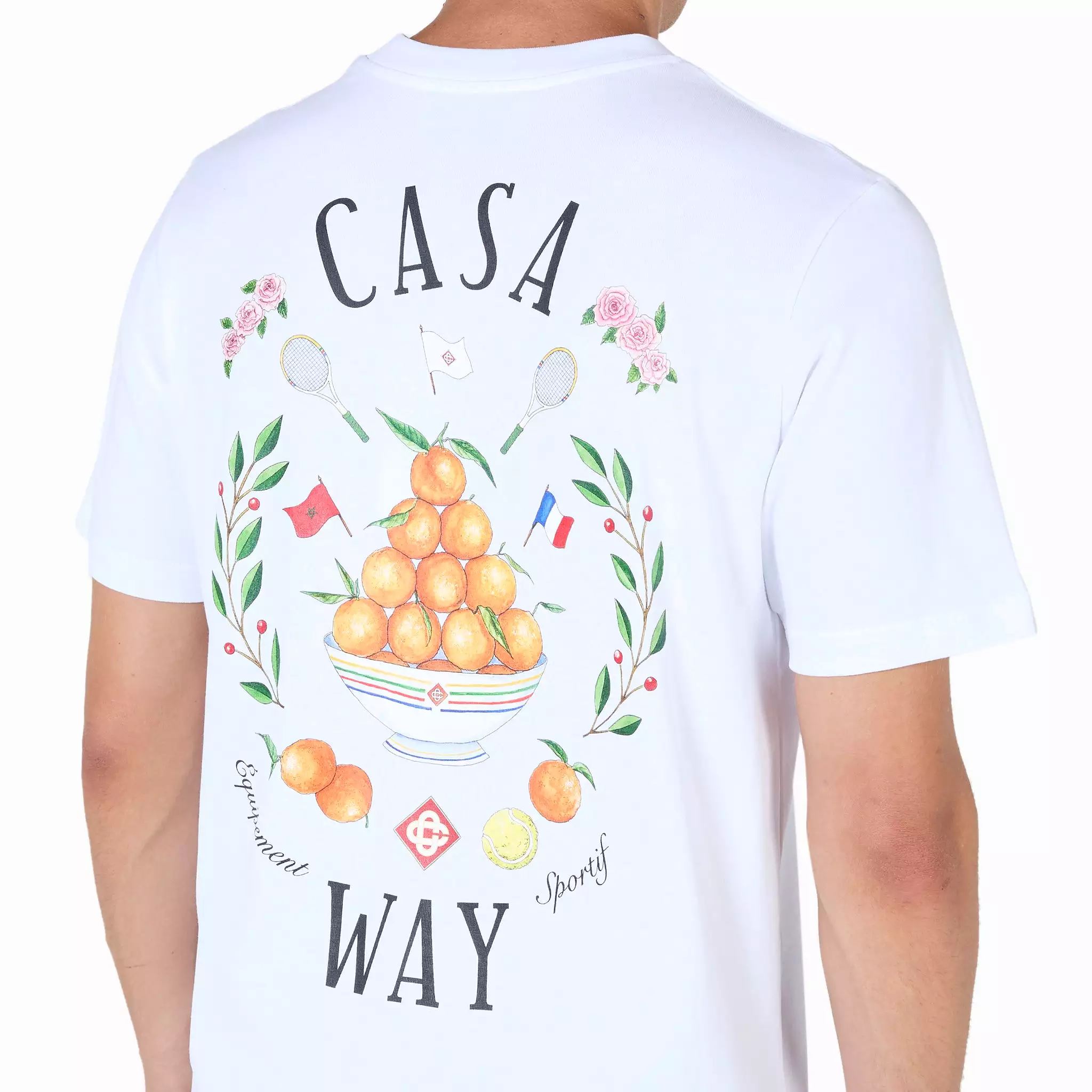 Casa Way White Printed T-Shirt