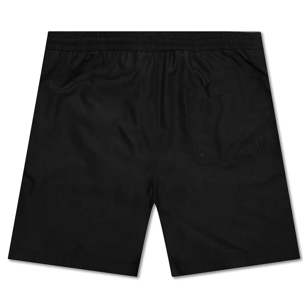 Black and Gold Chase Swim Trunks