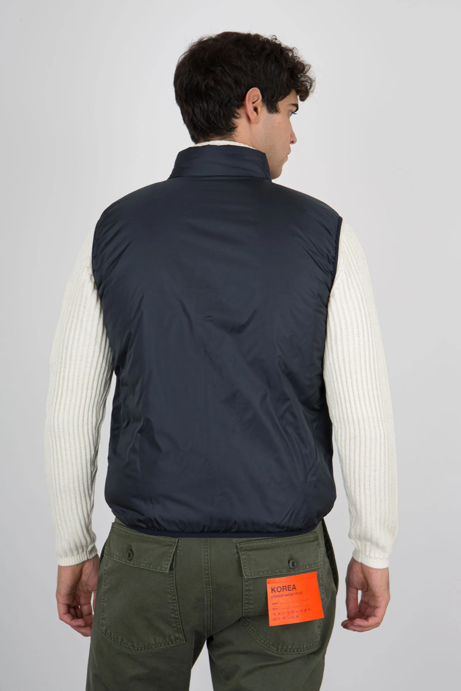 cheap navy blue Aspesi Jil Gilet for men