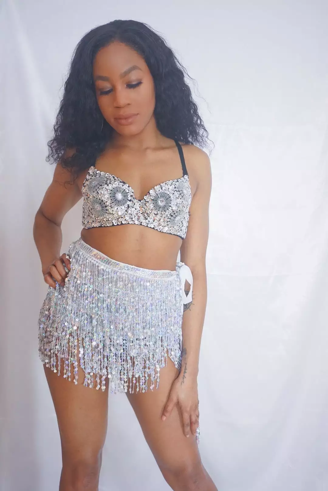 Ciara Sequin Two Piece: Shimmering Sequin Two Piece Set - Shop Now!