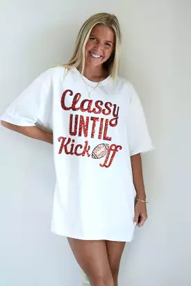 Classy Oversized Tee for Kick Off