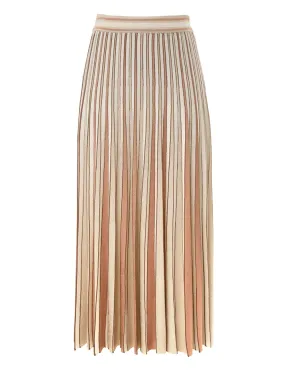 Shimmer Metallic Striped Skirt