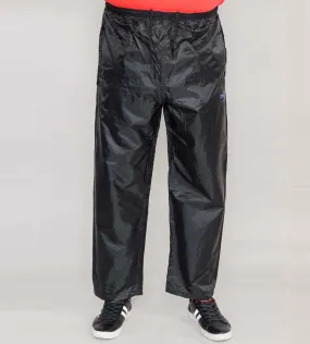 D555 Black Packaway Rain Over Trouser for Big Men (ELBA BLACK)