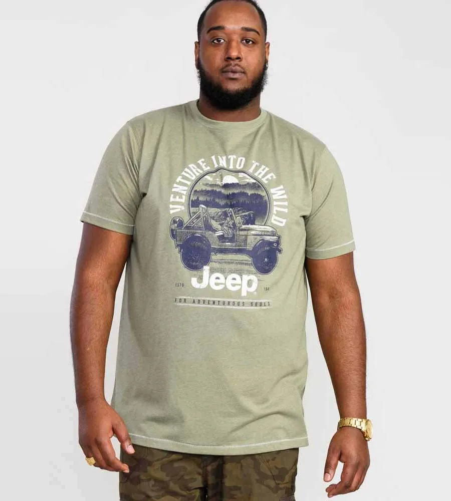 Big Mens Jeep Printed T-Shirt - Official Licensed Product (HIBBERT) by D555