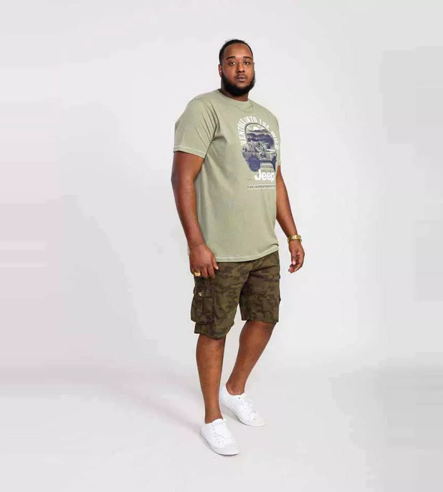 Big Mens Jeep Printed T-Shirt - Official Licensed Product (HIBBERT) by D555