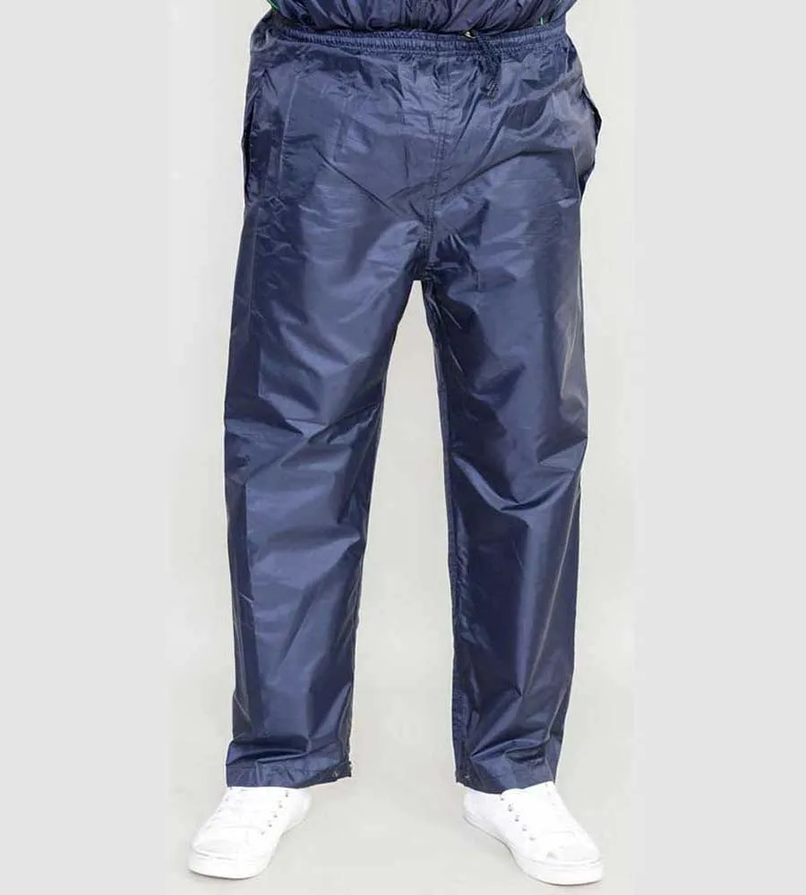 D555 Big Mens Navy Packaway Rain Over Trouser - Elba Navy