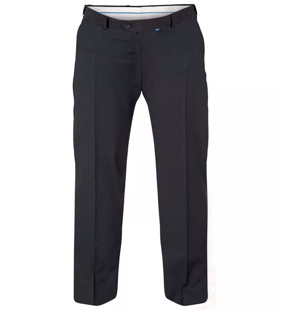 D555 Navy Stretch Dress Trouser with Extenda Waist for Big Men (SUPREME NAVY)