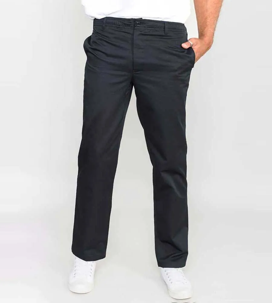 D555 Black Rugby Trouser with Full Elasticated Waist for Men (BASILIO BLACK)