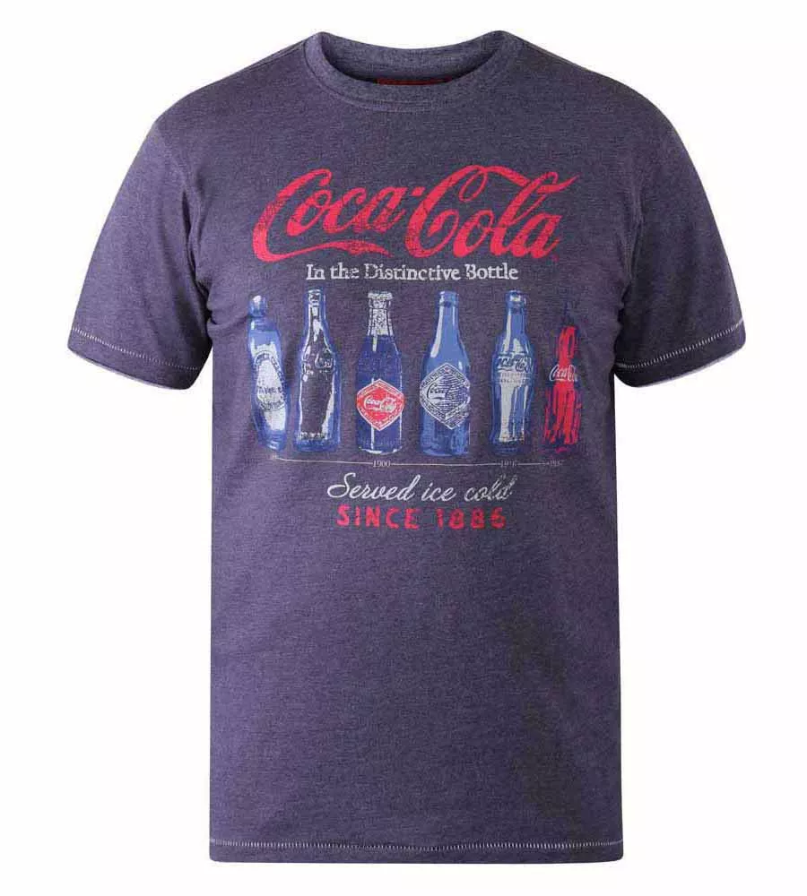 D555 Mens Coca Cola Bottle Printed T-Shirt (BOTTLES)