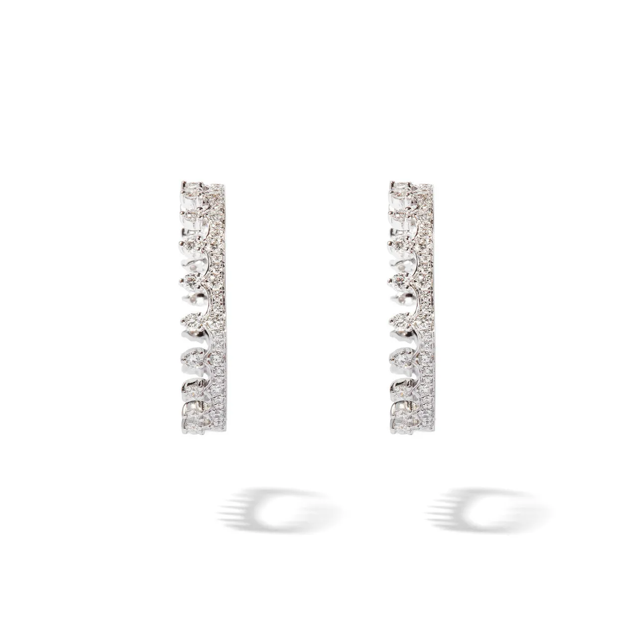 diamond hoop earrings - ANNOUSHKA Crown