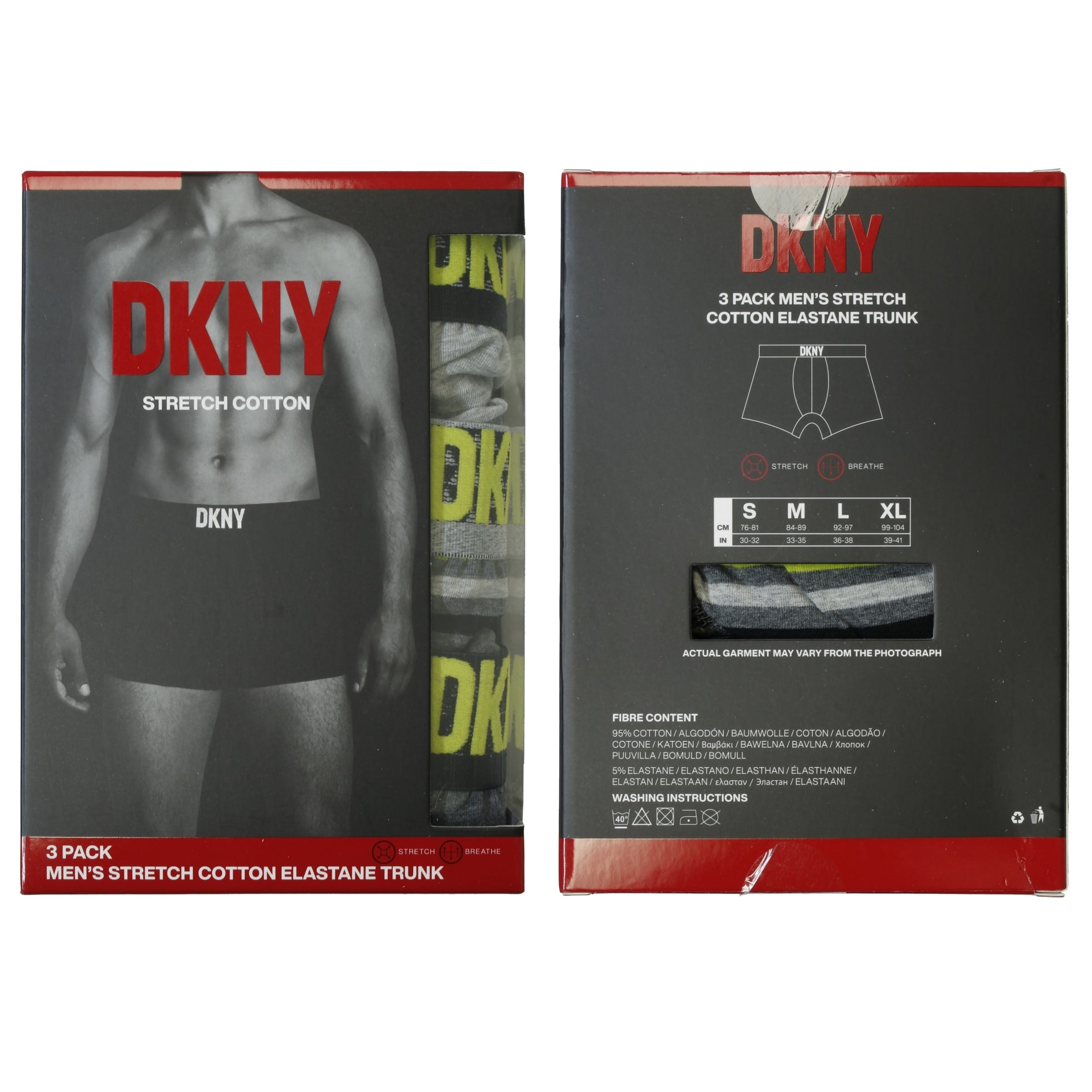 DKNY Men's Boxer Trunks (3-Pack)