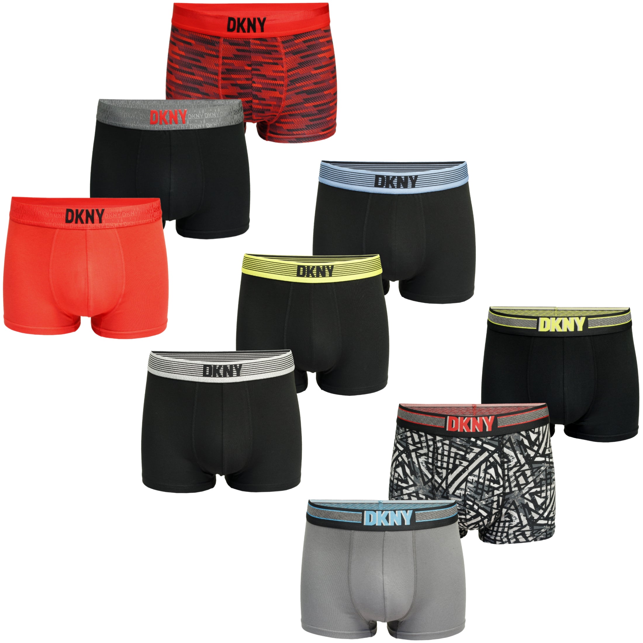 DKNY Men's Premium Supersoft Cotton Boxer Trunks 3-Pack Modal