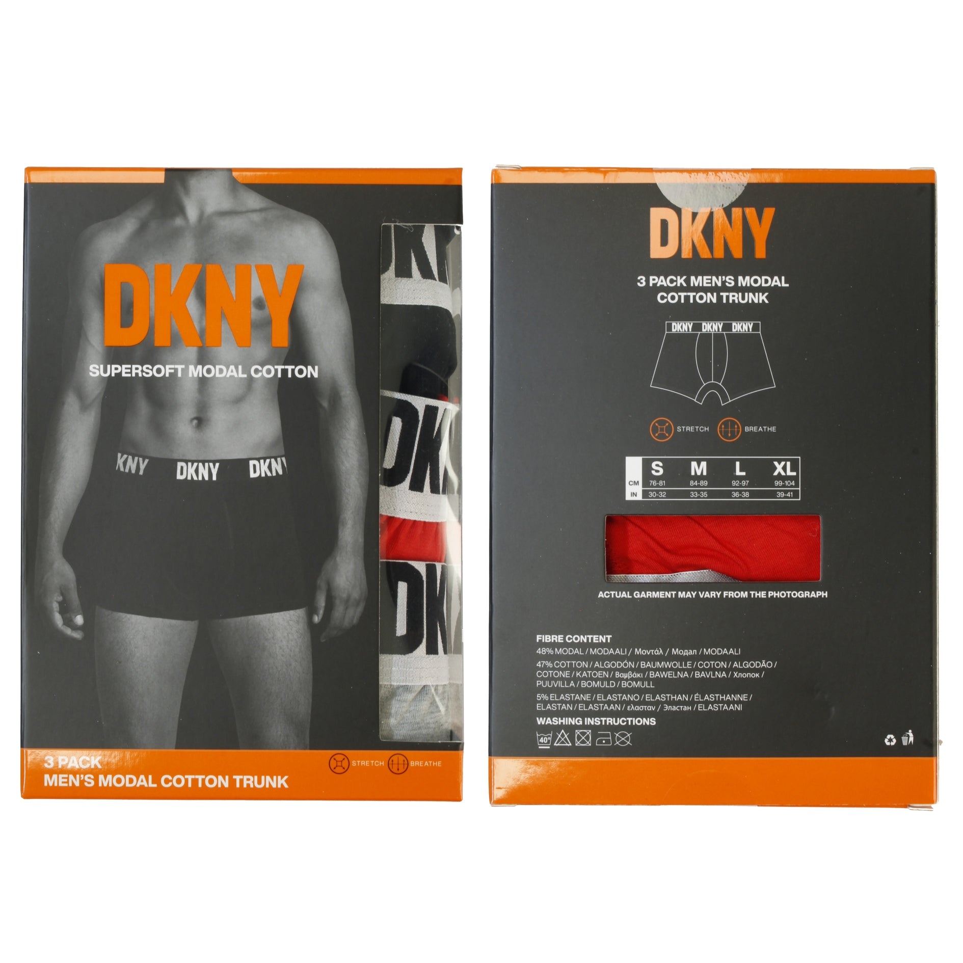 DKNY Modal Cotton Boxer Trunks - Men's Super Soft