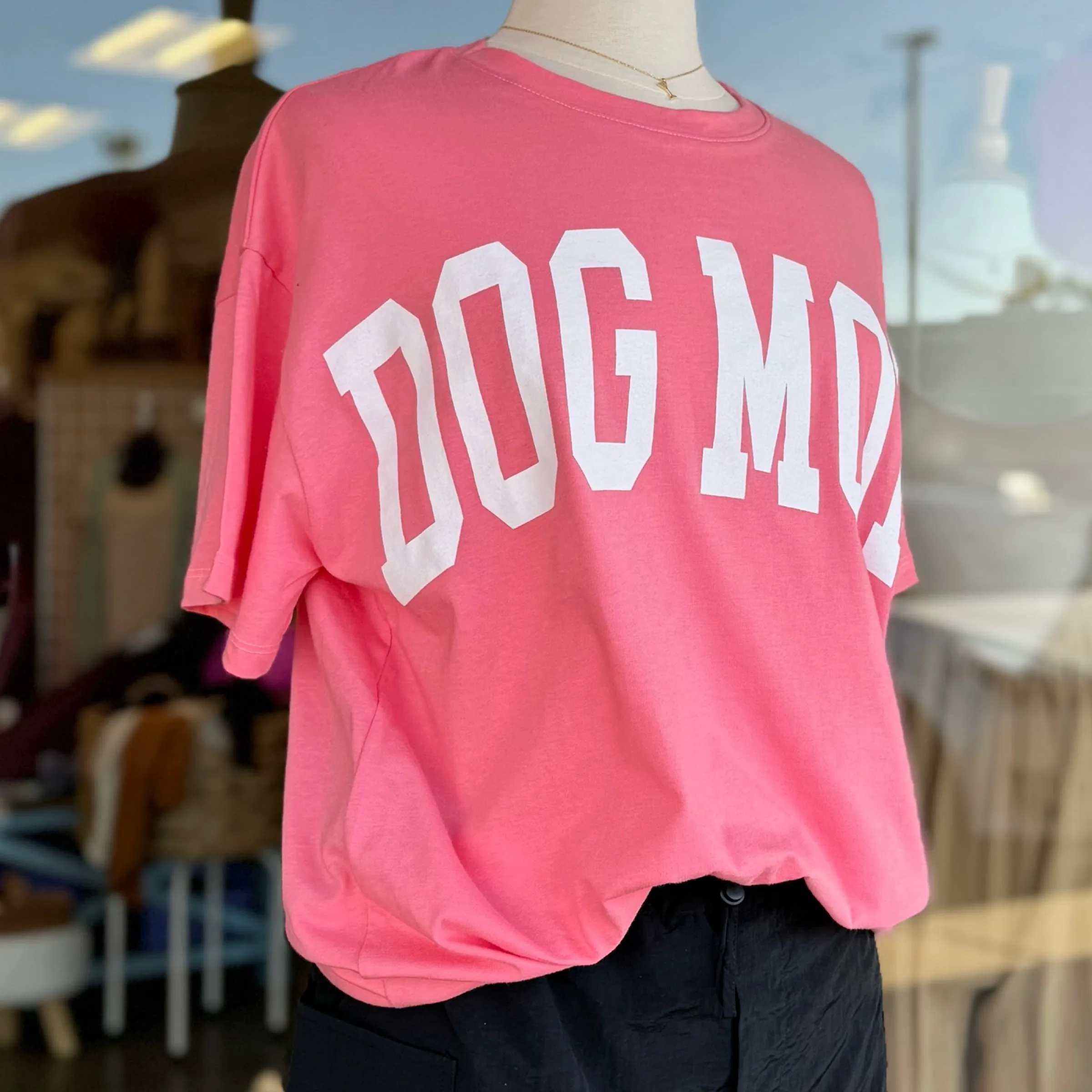 Dog Mom Graphic Tee Oversized