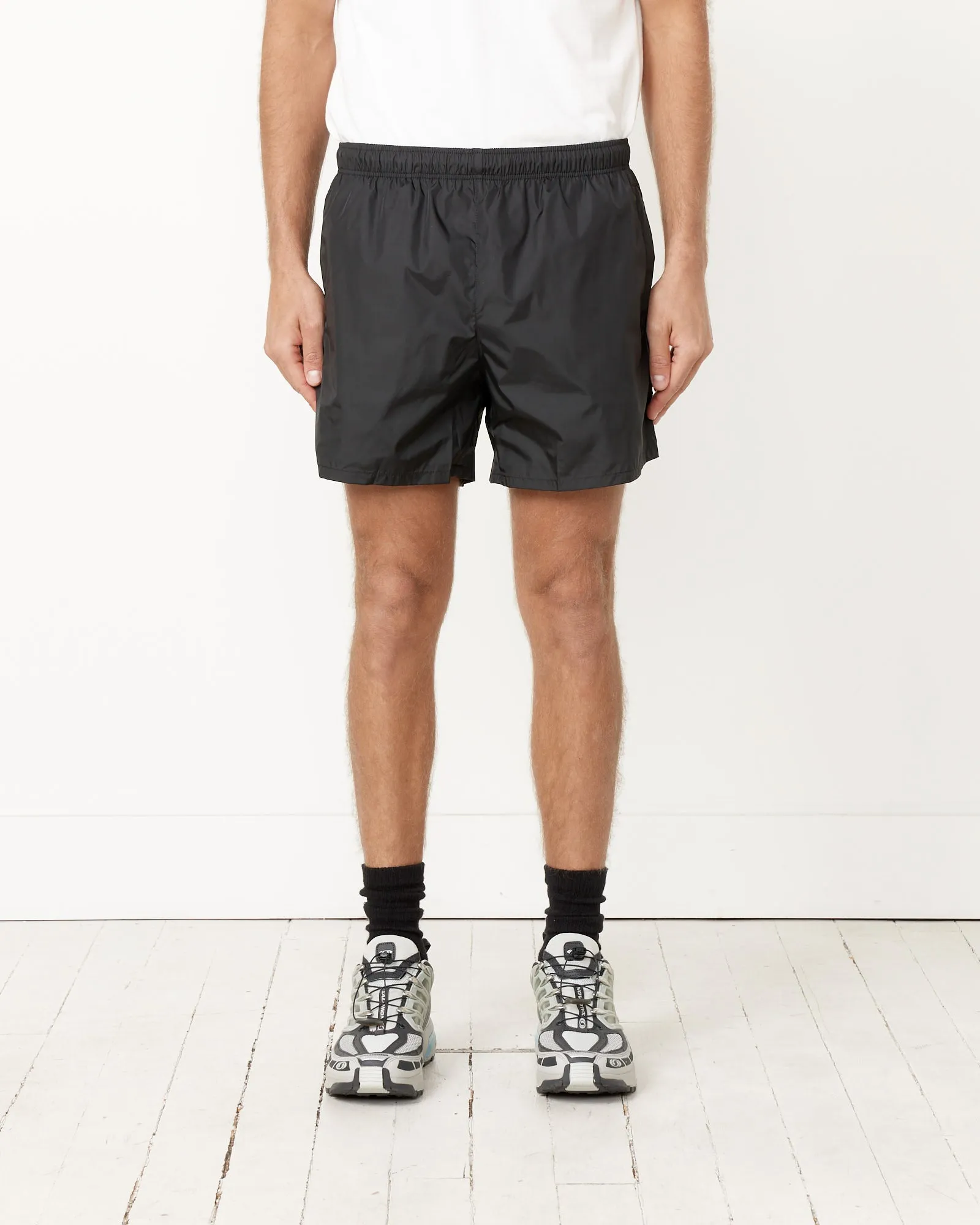 Black Technical Swim Trunks