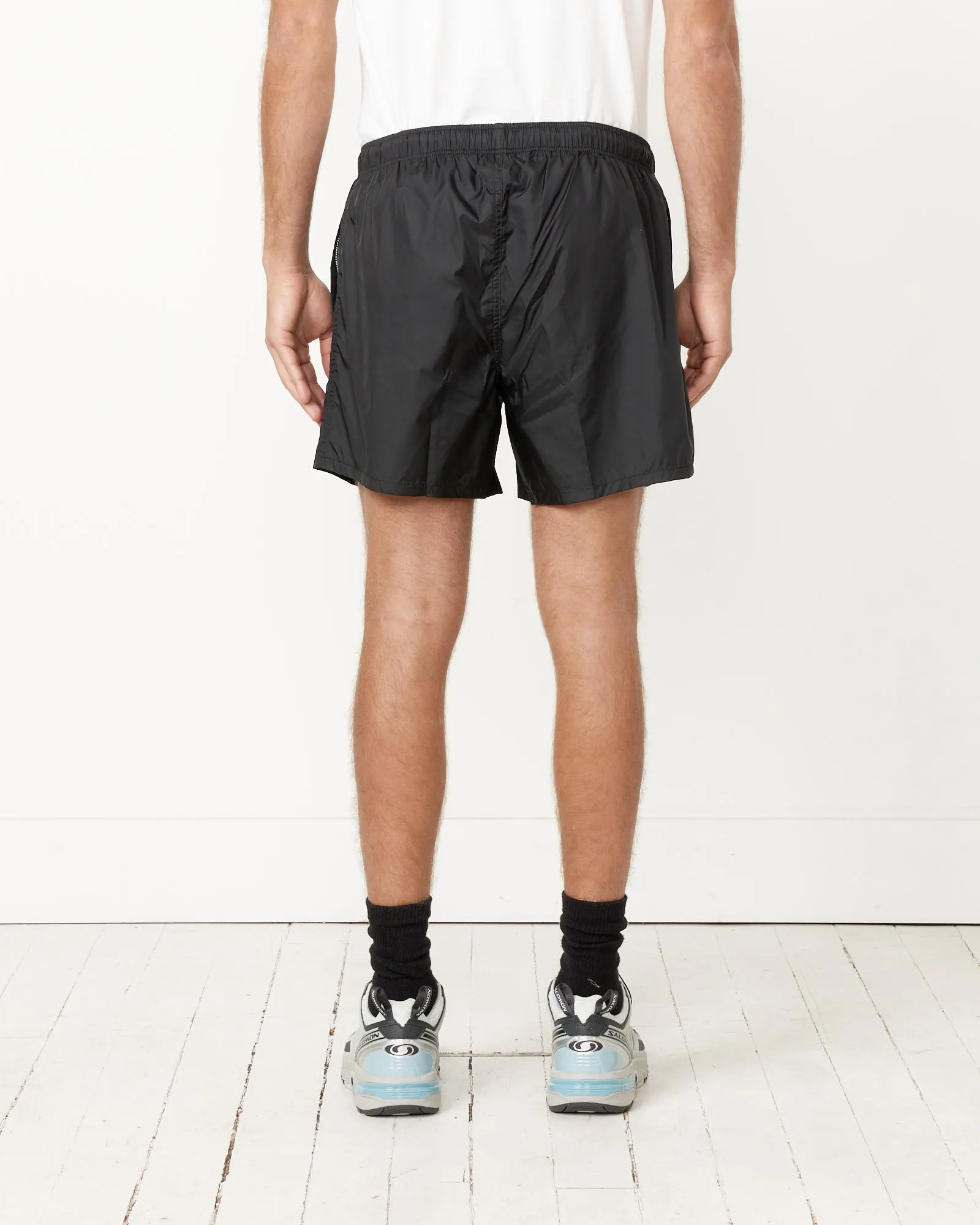 Black Technical Swim Trunks