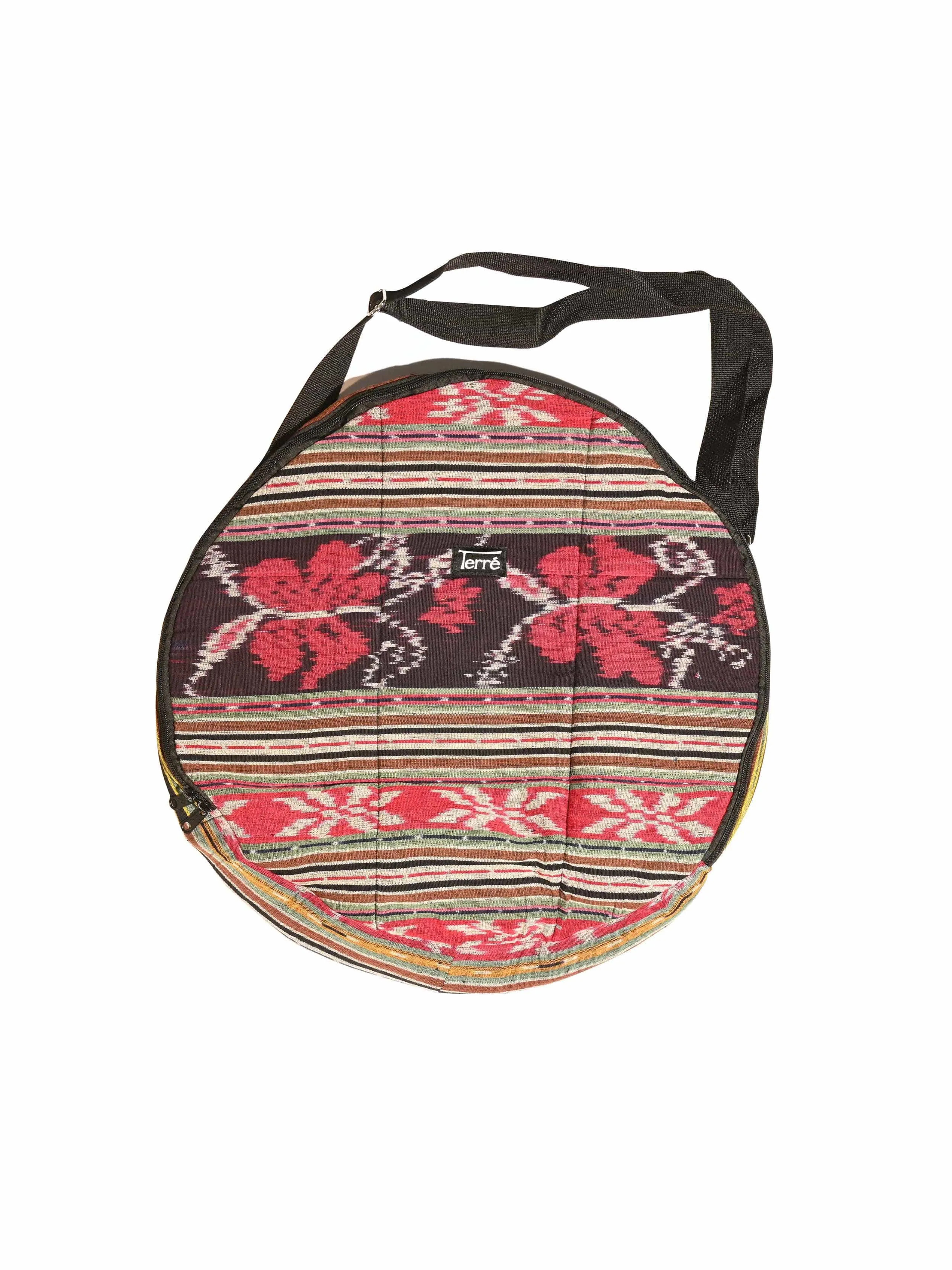 Drum Bag - Red Ikat Pattern