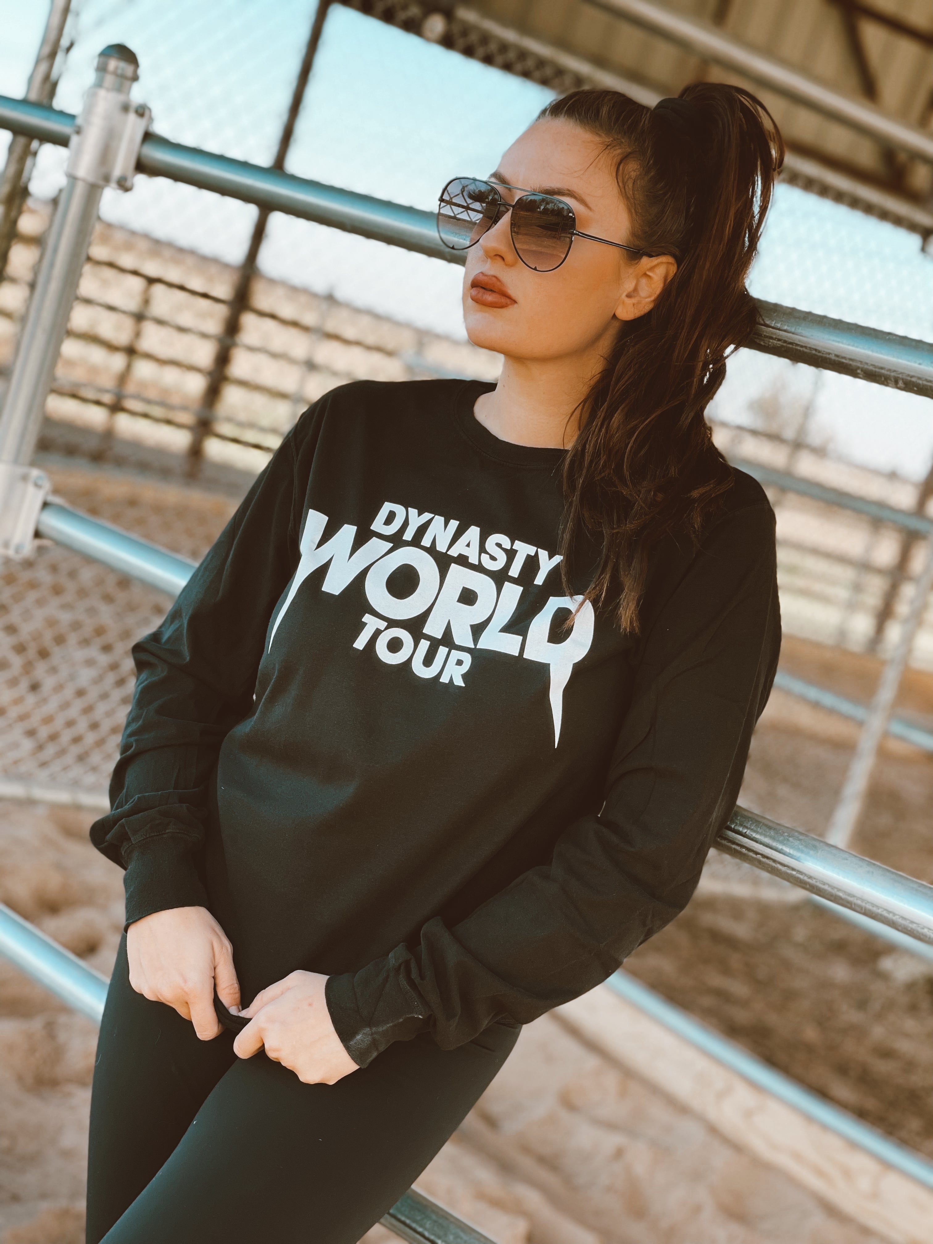 Dynasty World Tour Black Long Sleeve T-Shirt