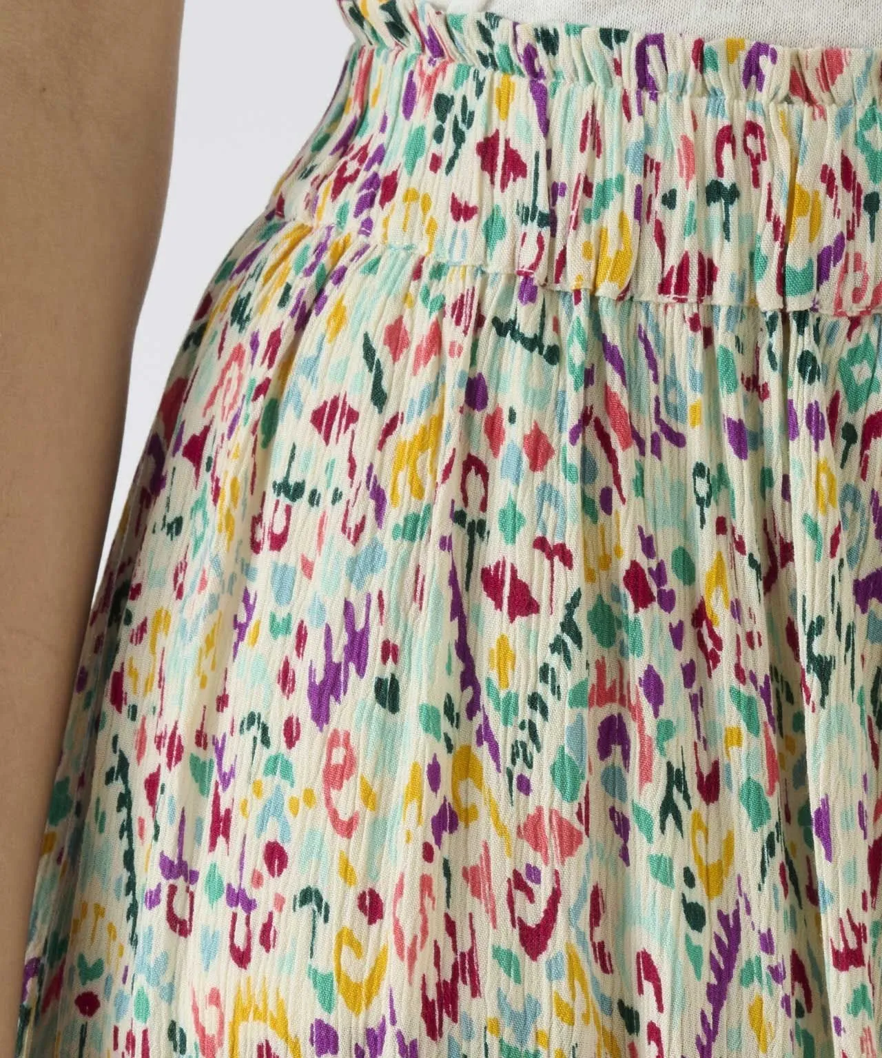 Print Crinkle Skirt made with Ecovero