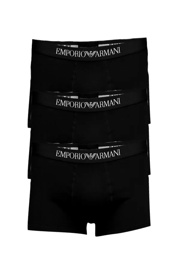 Emporio Armani Trunks 3 Pack Nero