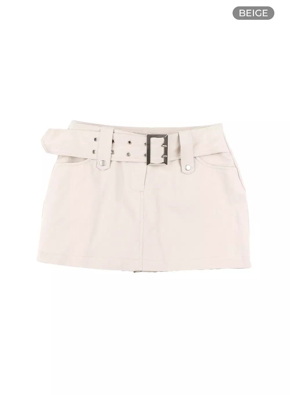 Eyelet Belted Mini Skirt CM429 - Buy Online from Top Fashion Retailer